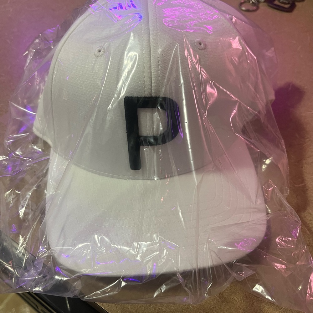 Puma White Cap with Black Logo